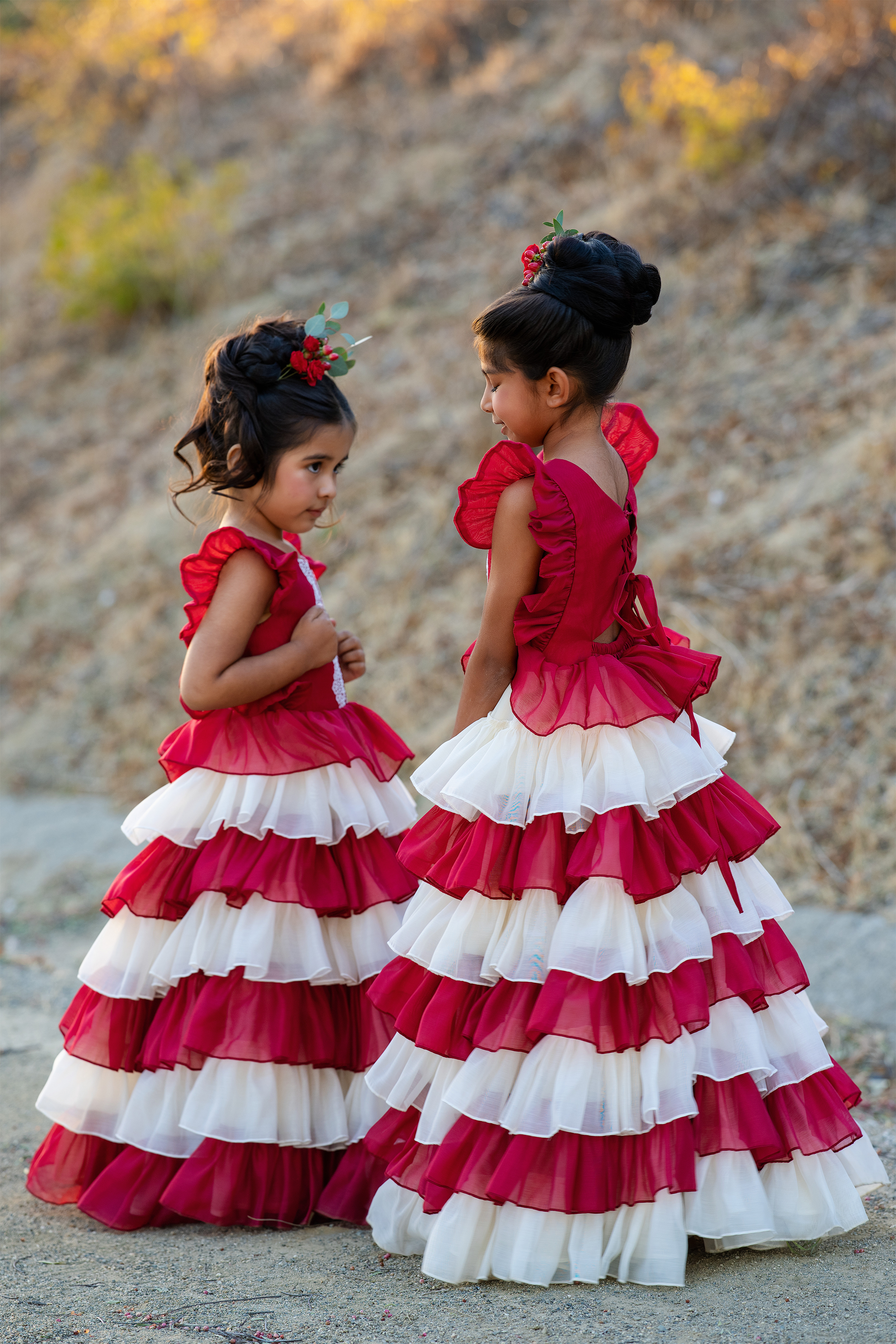 Christmas Skirt Frock (Red)