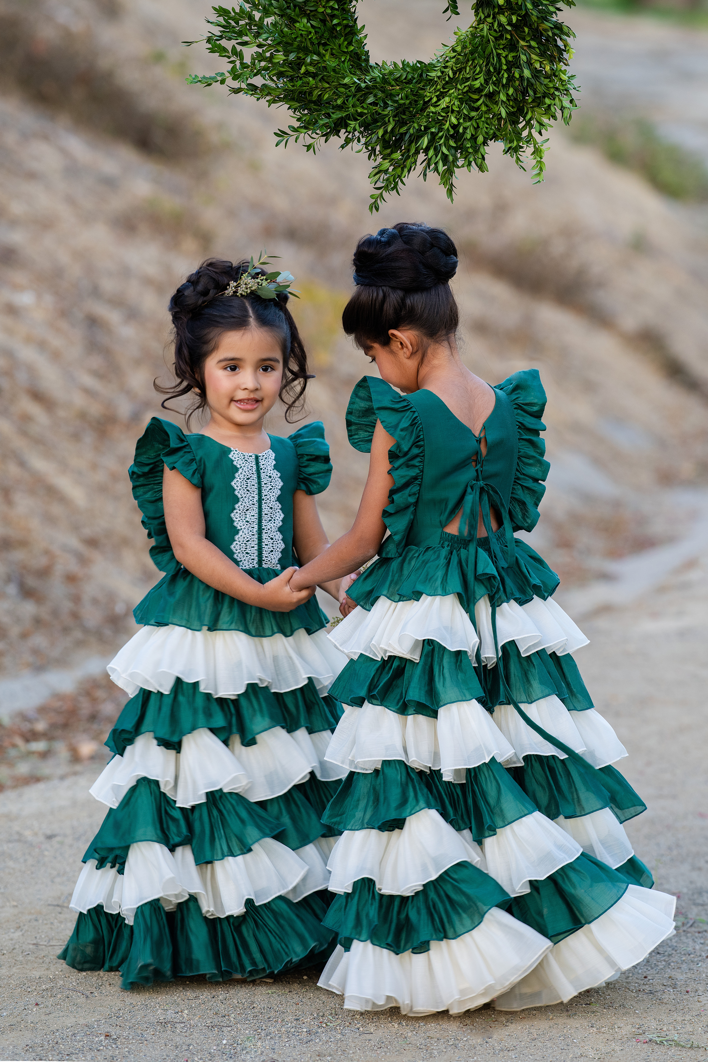 Christmas Skirt Frock (Green)