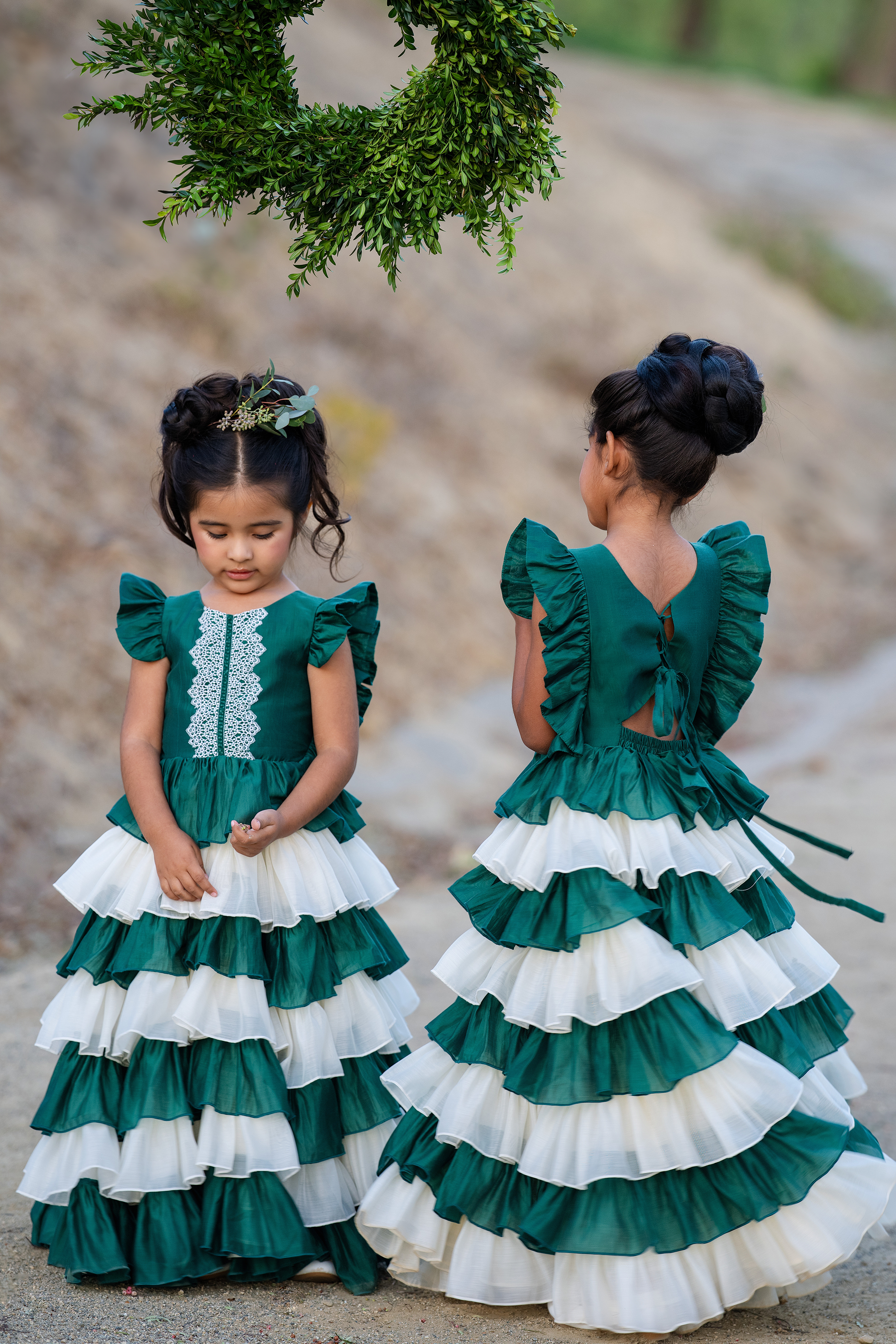 Christmas Skirt Frock (Green)