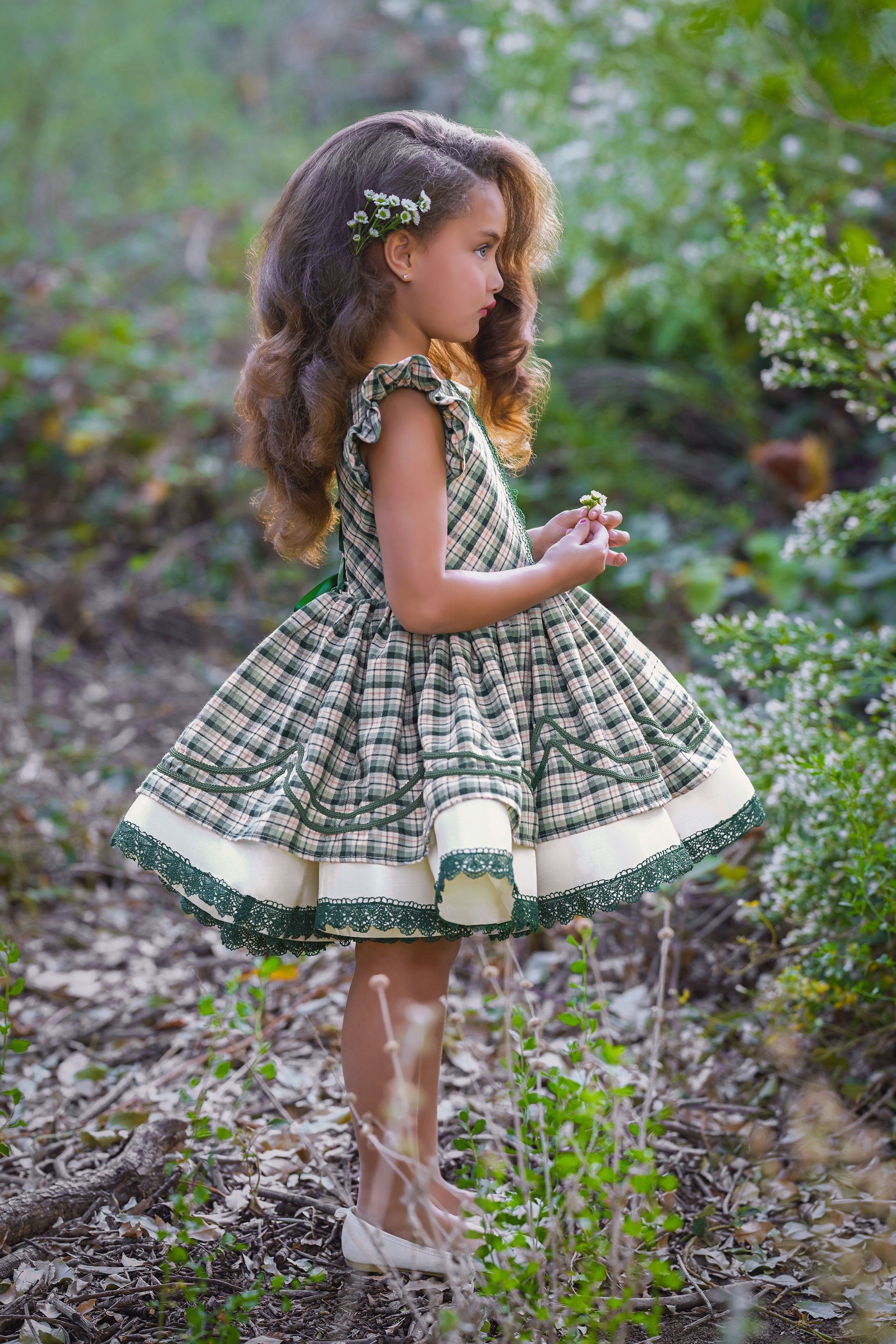 A Touch of Tartan Gleam Dress (Green)