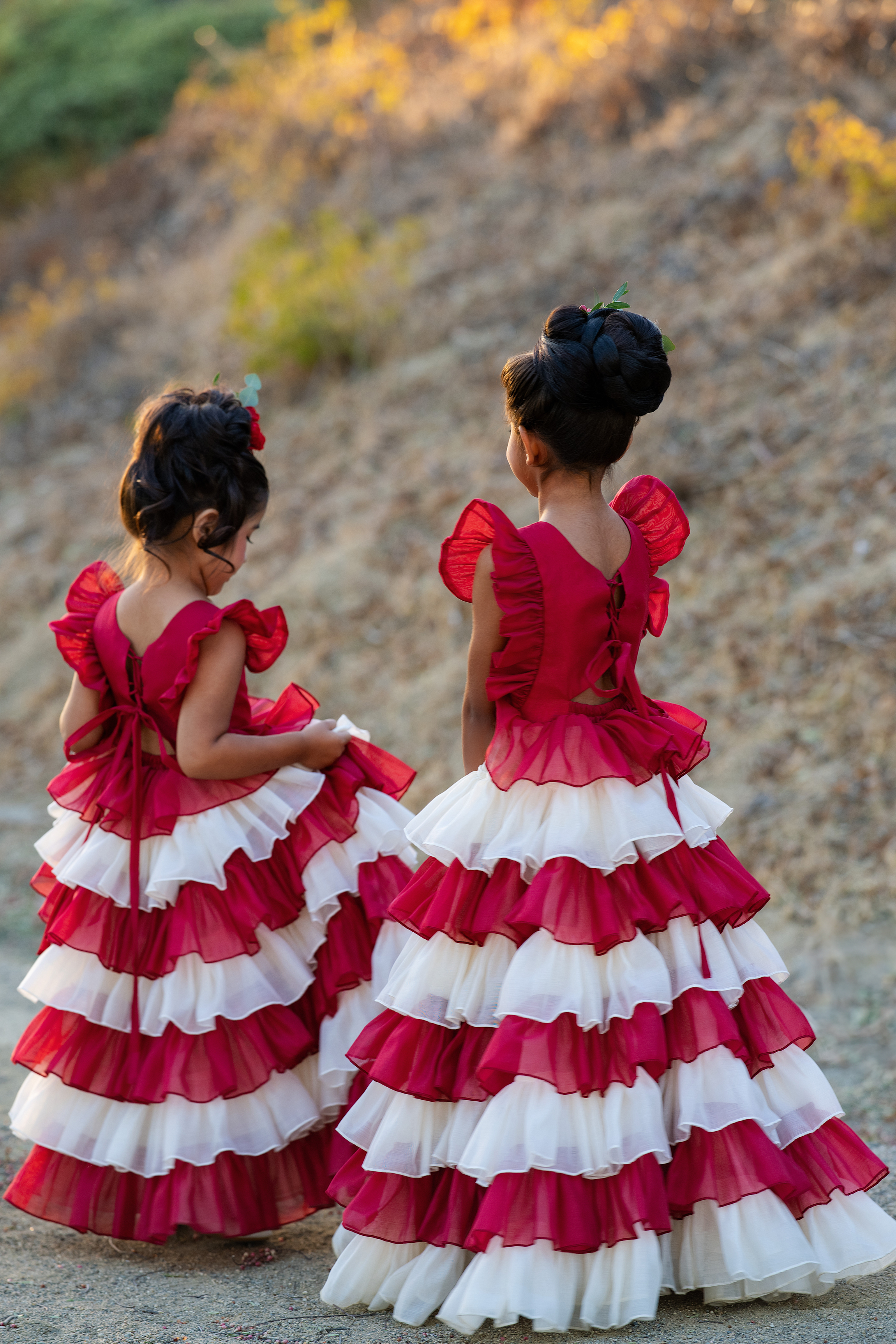 Christmas Skirt Frock (Red)