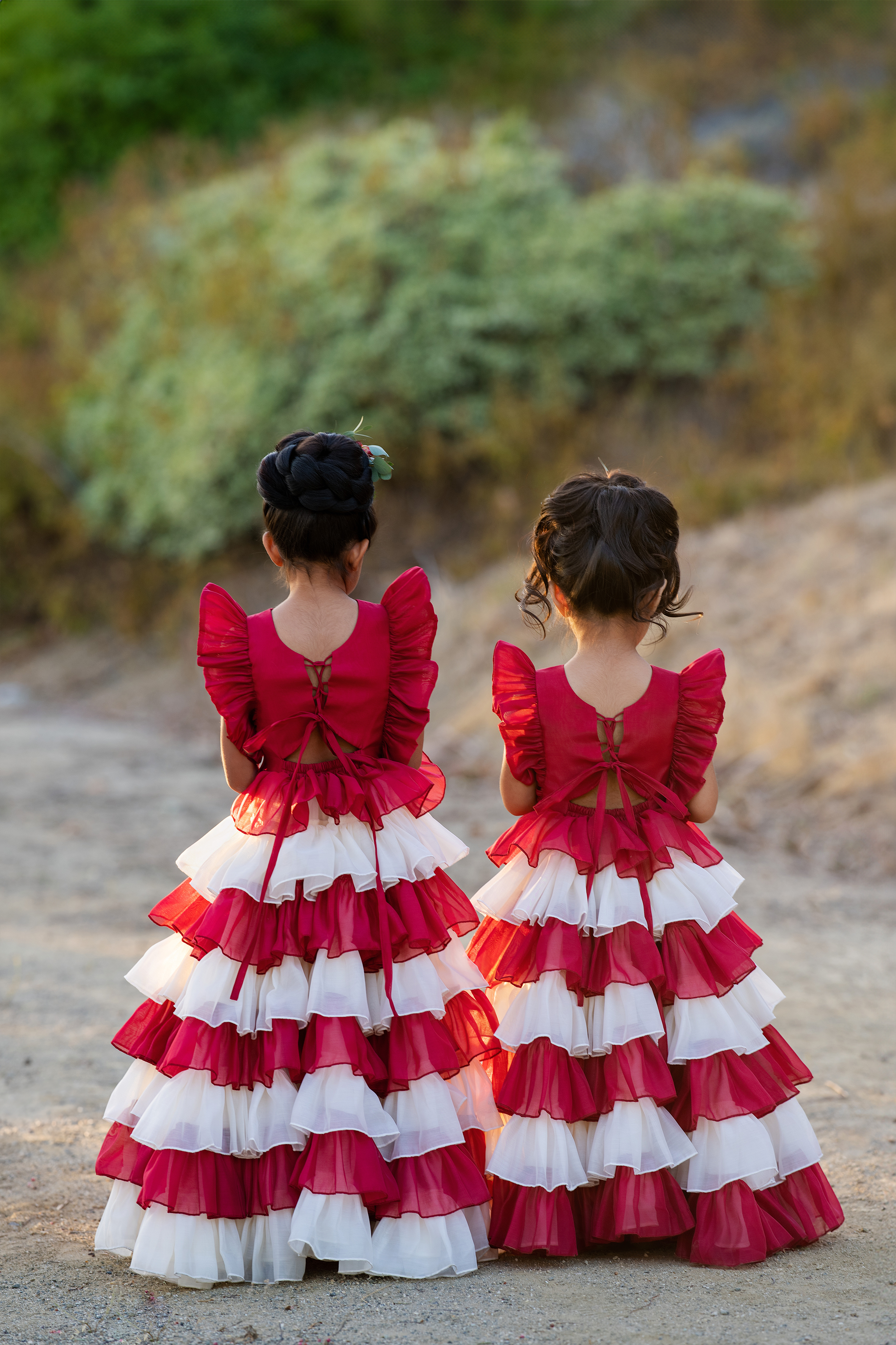 Christmas Skirt Frock (Red)