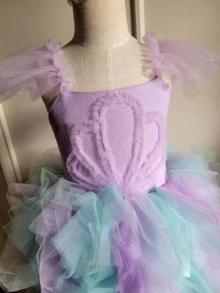 Mermaid Inspired Frock (Purple)