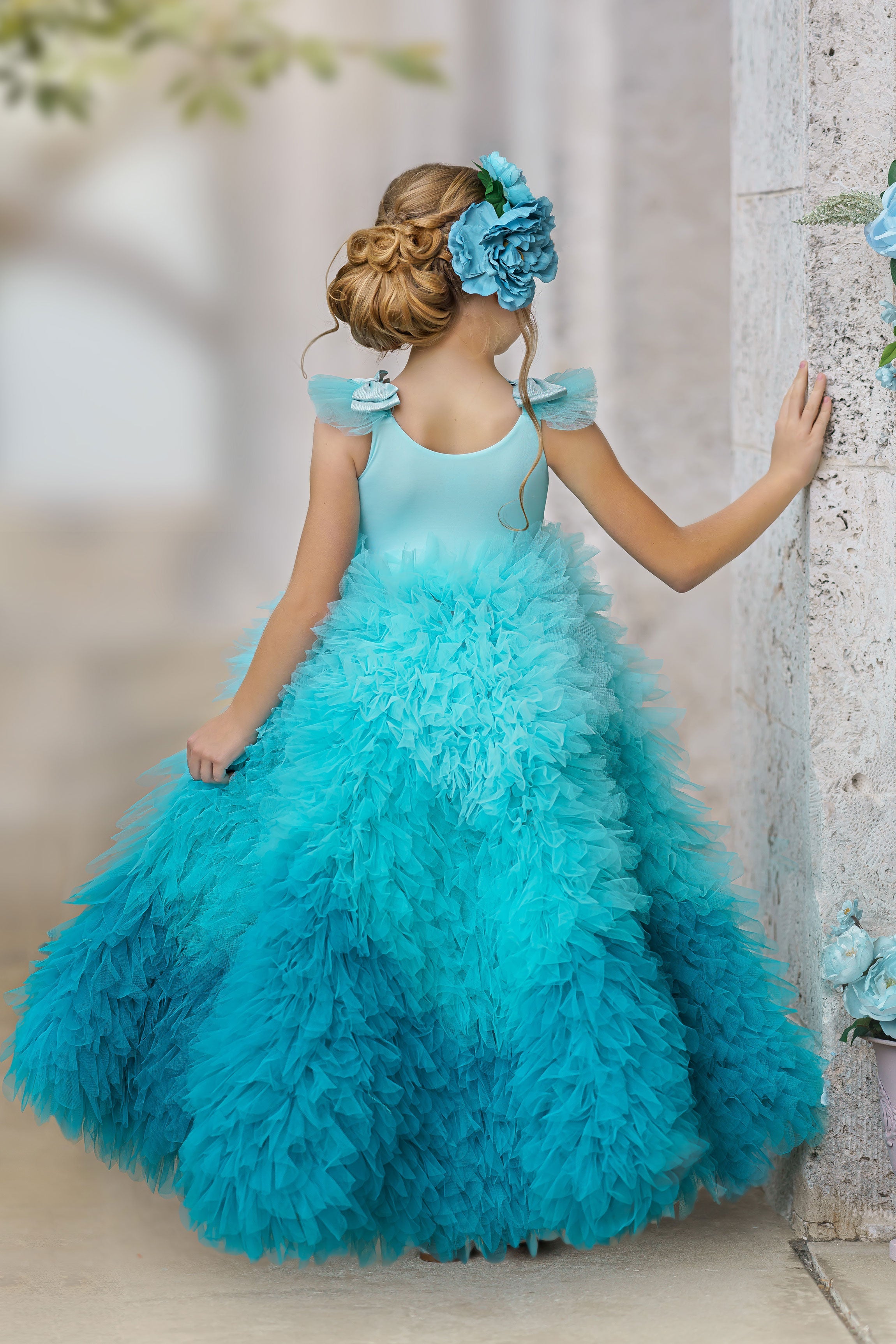 Layered Cake Gown (Blue)