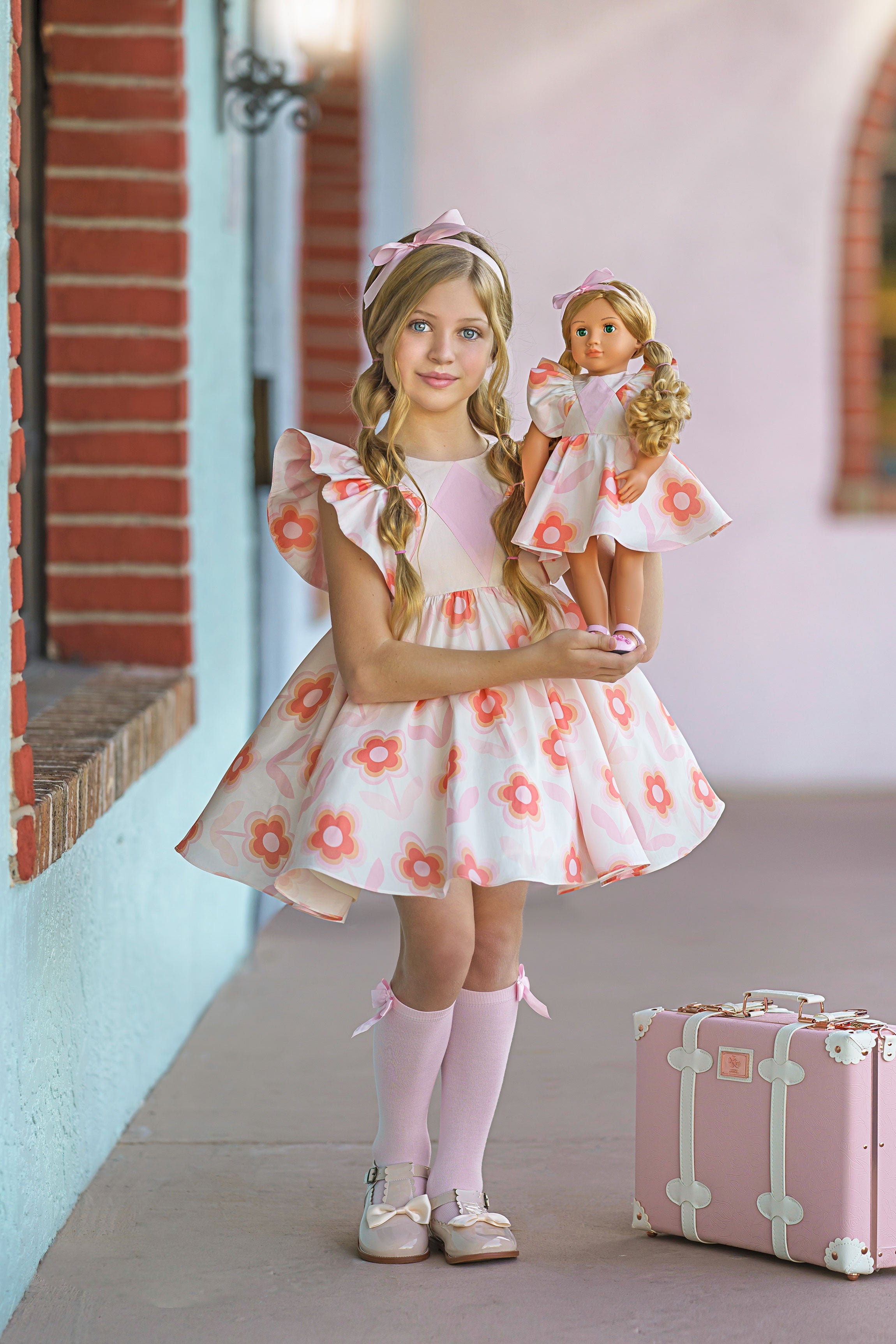 Diamonds Are Forever Doll Dress (Small Flower)