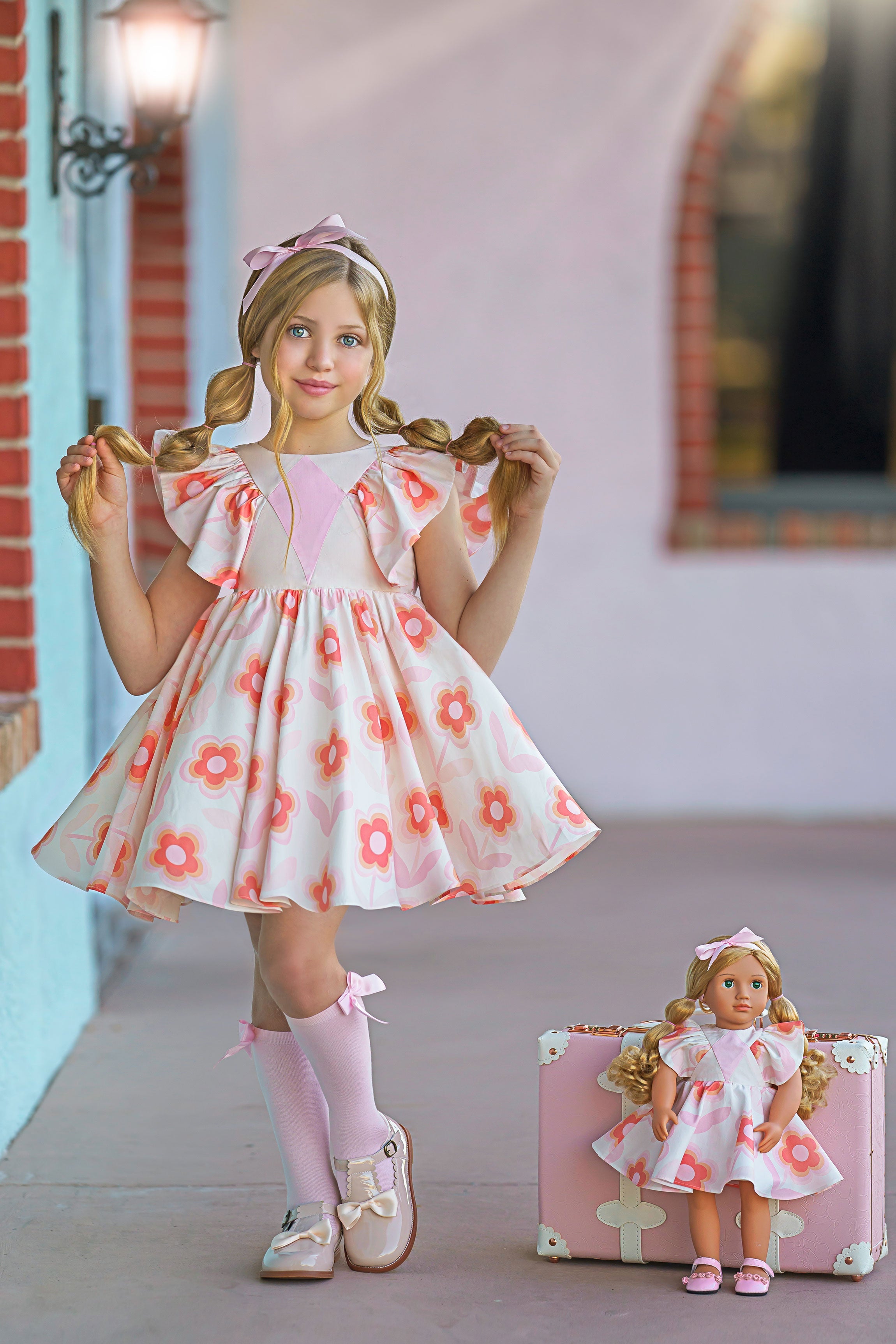 Diamonds Are Forever Doll Dress (Small Flower)