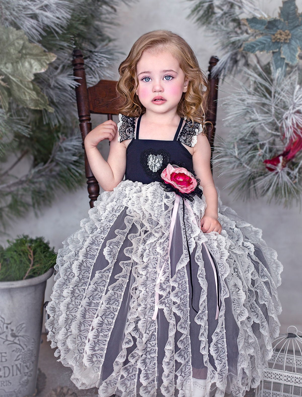 Tea Rose Ruffle Frock