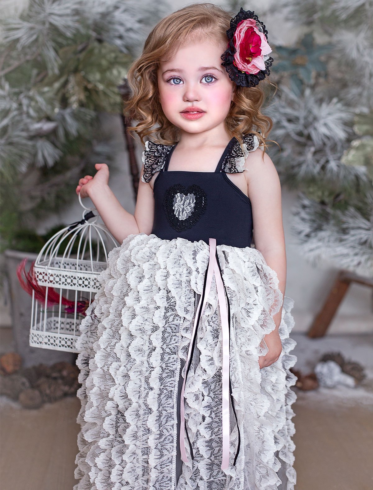 Tea Rose Ruffle Frock